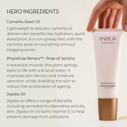 INIKA Organic Phytofuse Renew Cream Cleanser