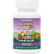 NaturesPlus Animal Parade Acidophikidz Children’s Chewable Probiotic Natural Mixed Berry Flavour 90 Tablets