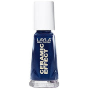 Layla Ceramic Effect Nail Polish Metallic Blue 1.9 Ounce