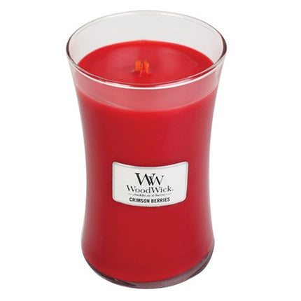 Woodwick Crimson Berries Scented Candle Vase Available In 275 G And 609 G