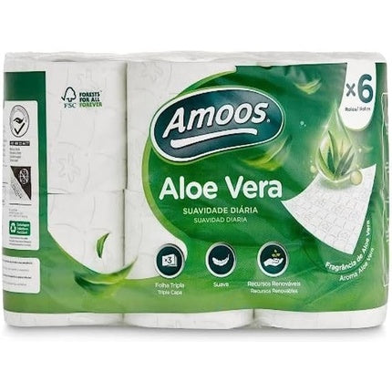 AMOOS Toilet Paper Aloe Vera Set 6 Pieces