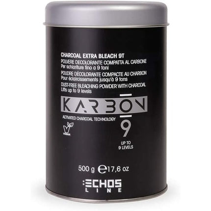 Echosline Karbon 9 Charcoal Extra Bleach 9t-Compact Bleaching Powder 9 Tones
