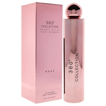 Perry Ellis 360 Collection Rose Eau de Parfum Spray 3.4 Oz