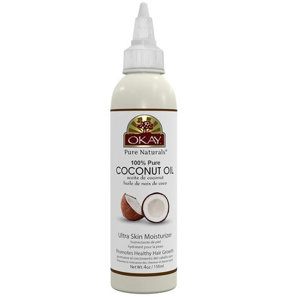 Okay 100% Coconut Oil for Hair and Skin 4oz 118ml