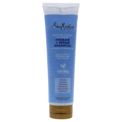 Shea Moisture Manuka Honey and Yogurt Hydrate Plus Repair Shampoo for Unisex 10.3 Ounce