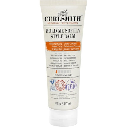 Curlsmith Hold Me Softly Style Balm Vegan Soft Hold Styling Cream for Wavy Hair