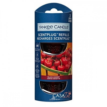 Yankee Candle Replacement Refill For Electric Diffuser Organic Kit Black Cherry 2 X 185 Ml