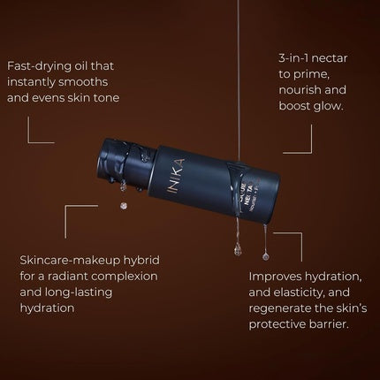 Inika Organic Liquid Nectar 3 in 1 Primer Skincare and Hydration Serum 100ml