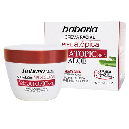 Babaria Babaria Aloe Vera Facial Cream Atopic Skin 0 50ml