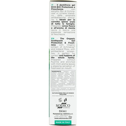 Natura Bio Toothpaste with Echinacea Extract 75ml