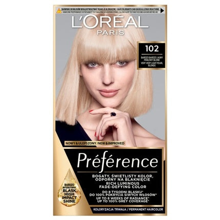 L'Oreal Feria Preference Hair Color 102 Iridescent Bliss