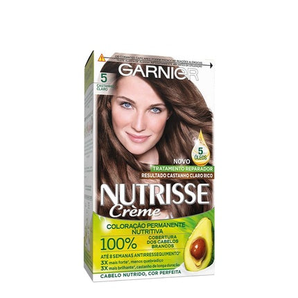 Garnier Nutrisse Permanent Hair Color 5 Light Brown
