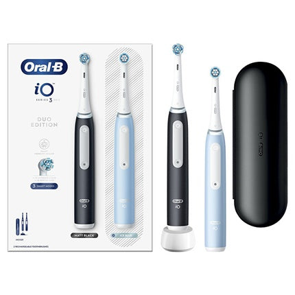Oral B Electric Toothbrush Series Io 3 Duo Blackice Blue 2 Pieces