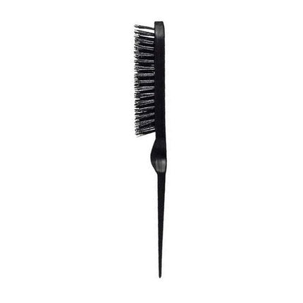 Eurostil Curved Crepe Brush With Boar Bristle Black