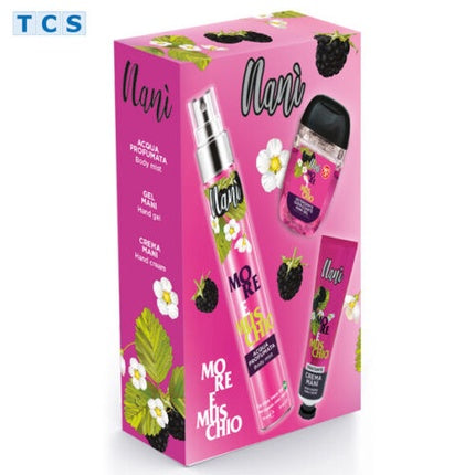 NANÍ MORE MUSCHIO Gift Set Scented Body Spray, Hand Gel & Hand Cream