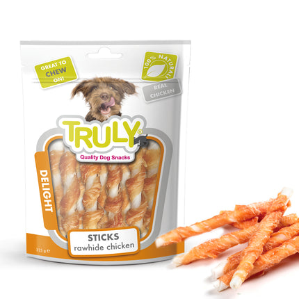 Truly Chicken Jerky Rawhide Twisted - 325g
