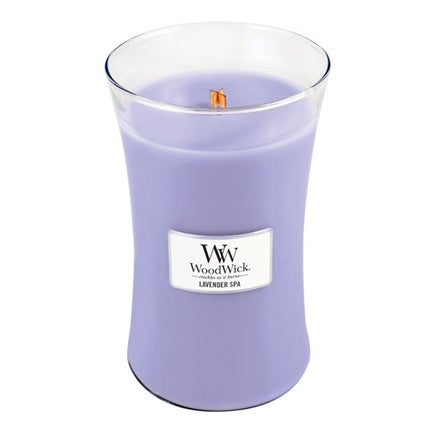 Woodwick Scented Candle Vase Lavender Spa 6095 G