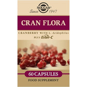 Solgar Cran Flora Cranberry Vegetable Capsules - Immune Support Fights Free Radicals Reduces Tiredness and Fatigue Vegan and Gluten-Free