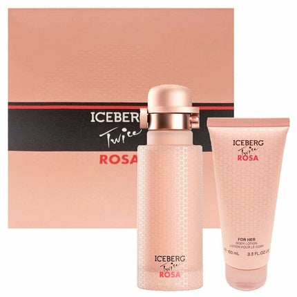 Iceberg Twice Rosa Eau De Toilette Spray 125ml + Body Lotion 100ml