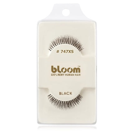 Bloom Natural False Eyelashes No. 747XS (Black) - 1 cm