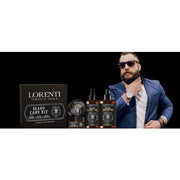Lorenti Men Beard Care Kit Shampoo 200ml Beard Oil 100ml Balm