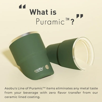 Asobu The Mini Pick-Up Mug Cup Basil Green 355ml