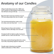 Village Candle Maple Butter Large Scented Jar Candle 737g, Yellow, 10.3 X 10.6 X
