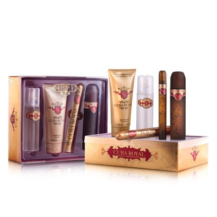 Cuba Royal Gift Set - Eau De Toilette Spray 100ml, Eau De Toilette Spray 15ml, Shower Gel 200ml, After Shave 100ml