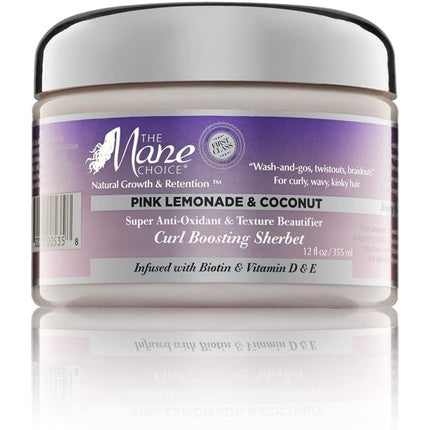 The Mane Choice Pink Lemonade & Coconut Curl Boosting Sherbet 12 Ounce