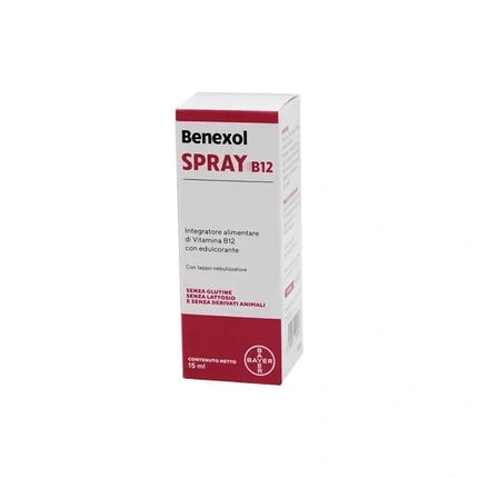 Bayer Benexol Spray B12 Vitamin B12 Dietary Supplement 15 Ml