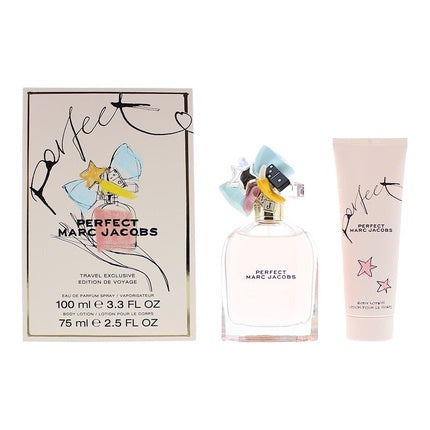 Marc Jacobs Perfect 2 Piece Gift Set Eau De Parfum 100ml Body Lotion 75ml