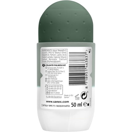 Sanex Men Zero% Respect & Control Men's Deodorant Roll-On Deodorant 50ml Fresh