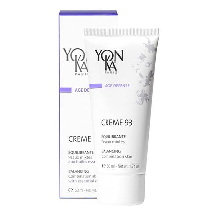 Yon-Ka Creme 93 Mattifying Moisturizer 50ml Balancing Facial Cream for Combination Skin with Vitamins A,C and E Paraben-Free