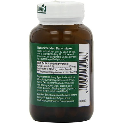 HealthAid Karela Extract 1250mg 60 Tablets