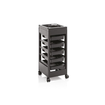 Xanitaliapro Milano Service Cart For Hairdresser Tools Black