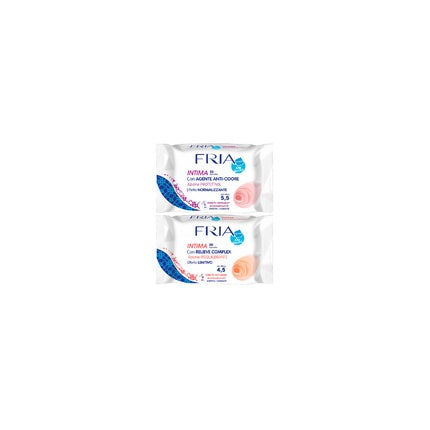Fria Biodegradable Intimate Wipes 2 Fragrances 20 Units
