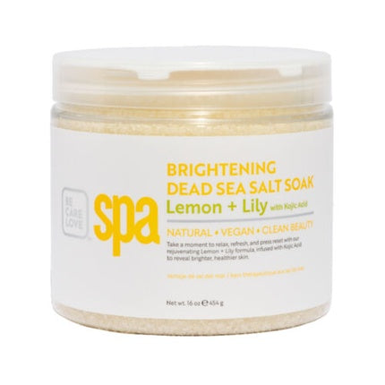 Bcl Spa 16oz Brightening Lemon & Lily Dead Sea Salt Soak