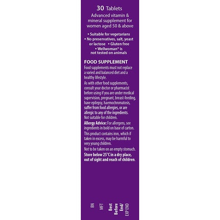 Wellwoman 50+ 30 Tablets