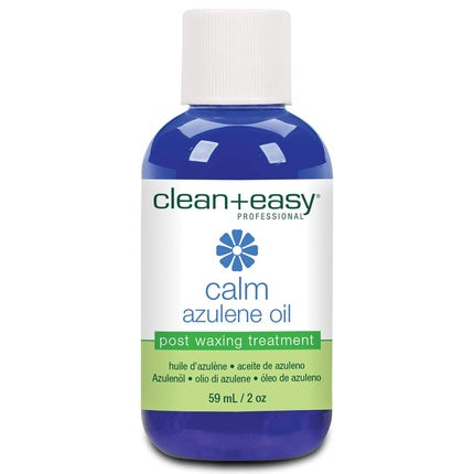 Clean + Easy Calm Azulene Oil Post Waxing Care Solution for Sensitive Skin 2oz