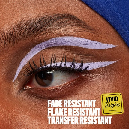 NYX PROFESSIONAL MAKEUP Vivid Brights Liquid Liner Smear-Resistant Eyeliner with Precise Tip Lilac Pink 07