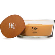 Woodwick Scented Candle with Crackling Wick Golden Bourbon Ellipse