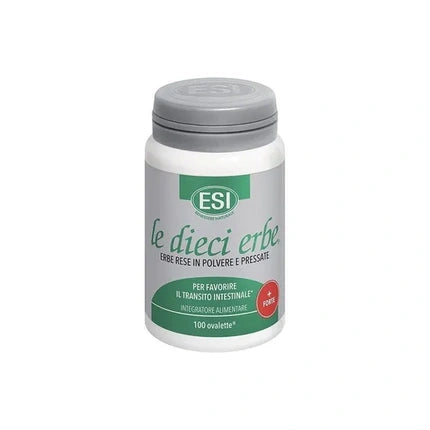 Esi Le Dieci Erbe Forte Dietary Supplement For Intestinal Transit 100 Ovalettes