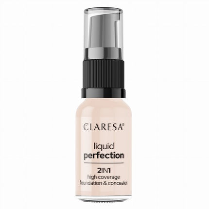 Claresa Liquid Perfection 2in1 Concealer And Foundation With Matte Finish In Liquid 101 Light 18g