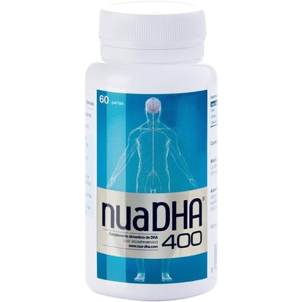 NuaDHA 400 Omega-3 Highest Purity with 400mg DHA Fish Oil and Vitamin E 90 Capsules