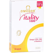 OMEGOR Vitality 1000 Capsules with Omega 3, EPA, DHA and Vitamin E 30 Capsules