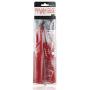 Red Beard and Hair Comb Kit - Pack of 10
