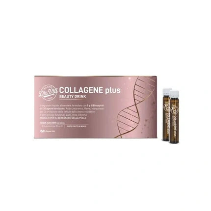Marco Viti Pharmaceuticals Dr Viti Collagen Plus Beauty Drink Dietary Supplement For The Skin 10 Vials Berry Flavor