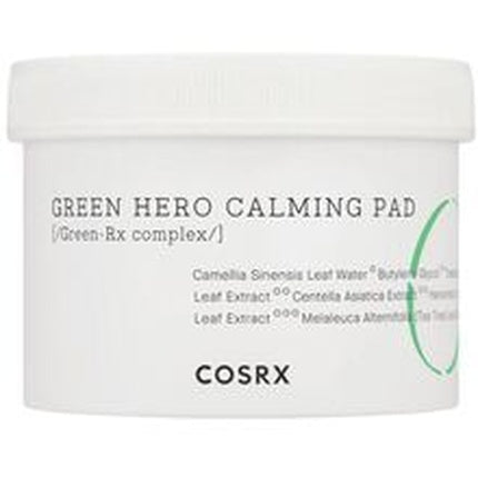 Cosrx One Step Green Hero Calming Pad 70 Soothing Skin Tampons