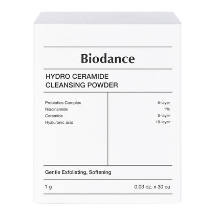 Biodance Hydro Ceramide Cleansing Powder Enzymatic Face Powder 30x1g