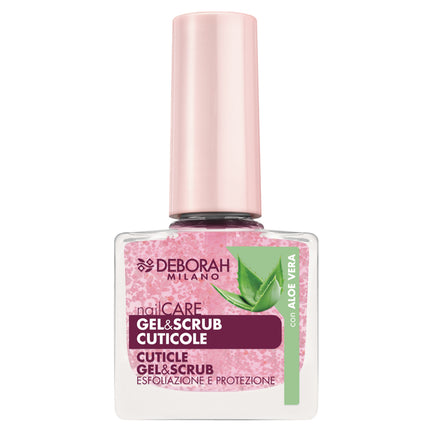 Deborah Milano Gel Nail Polish & Cuticle Scrub With Aloe Vera